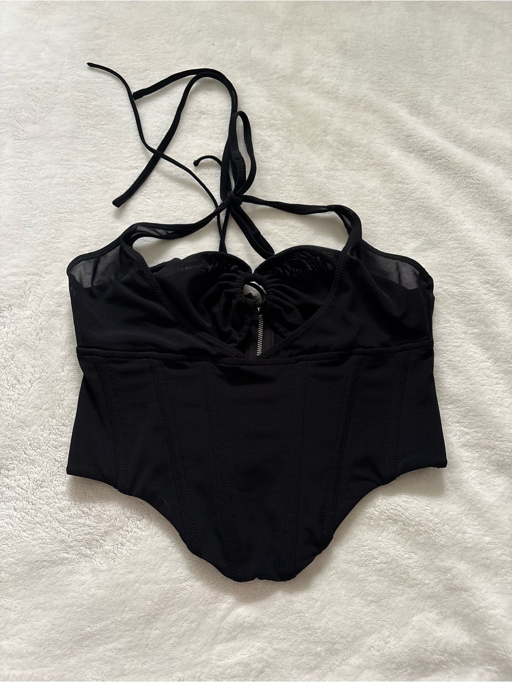 Black White Fox Top